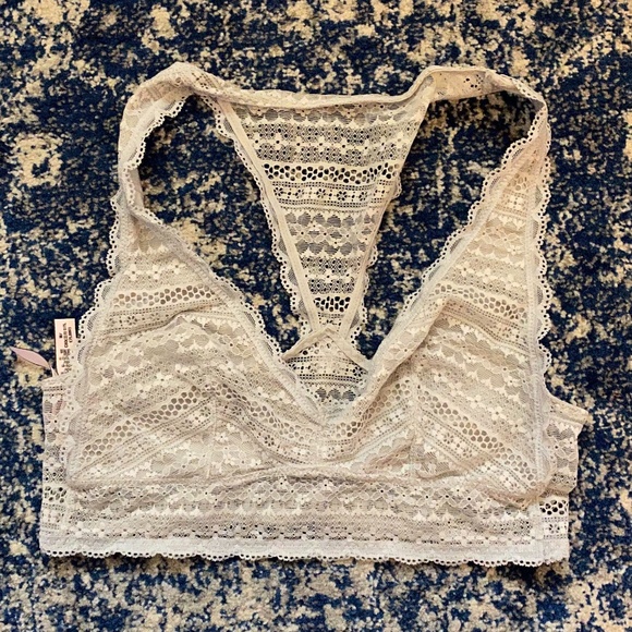 Victoria's Secret Other - Victorias Secret Grey Lace Bralette Medium